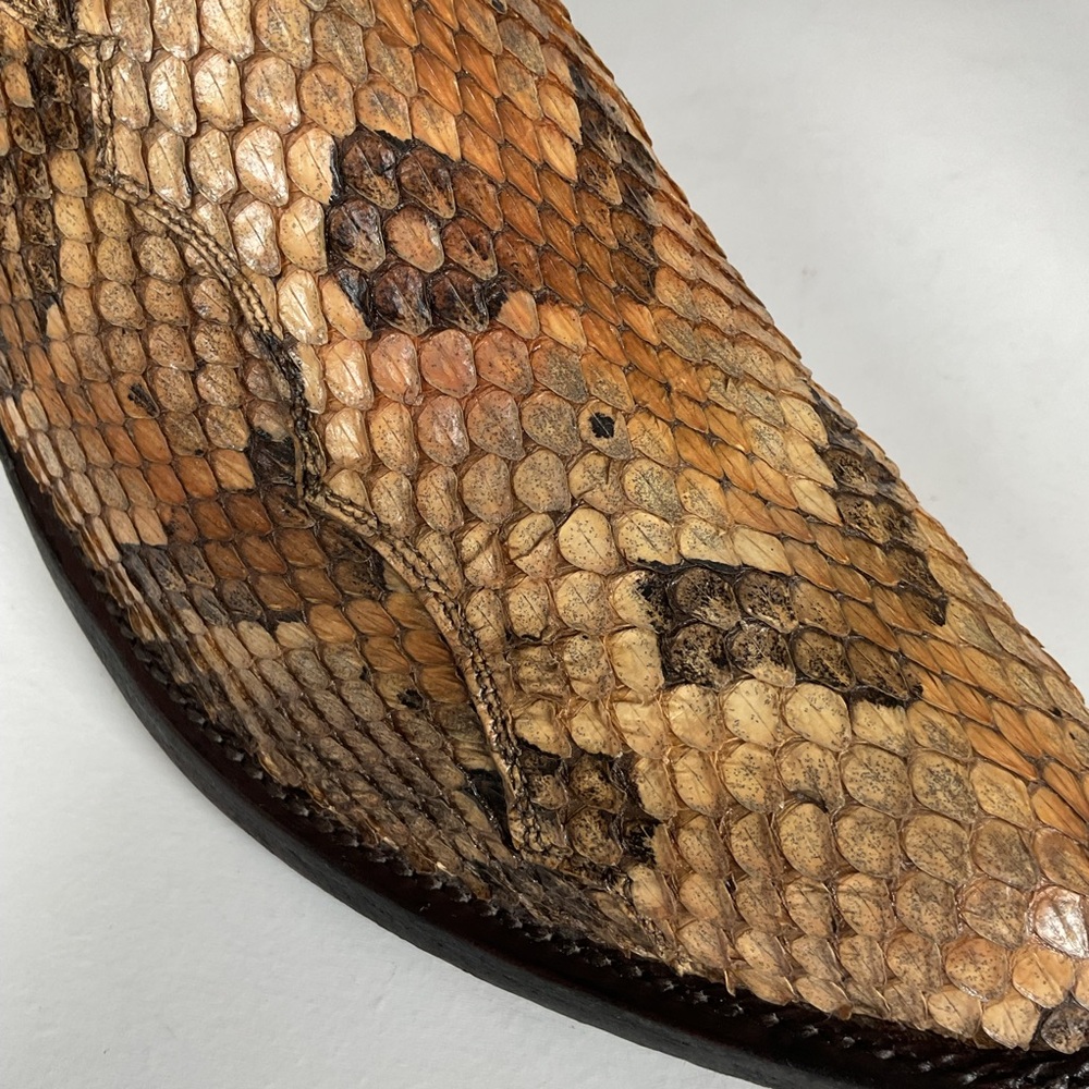 Lucchese 2000 Canebrake Rattlesnake | USA Made | Timber Snakeskin | Men’s 8 D - Picture 12 of 16